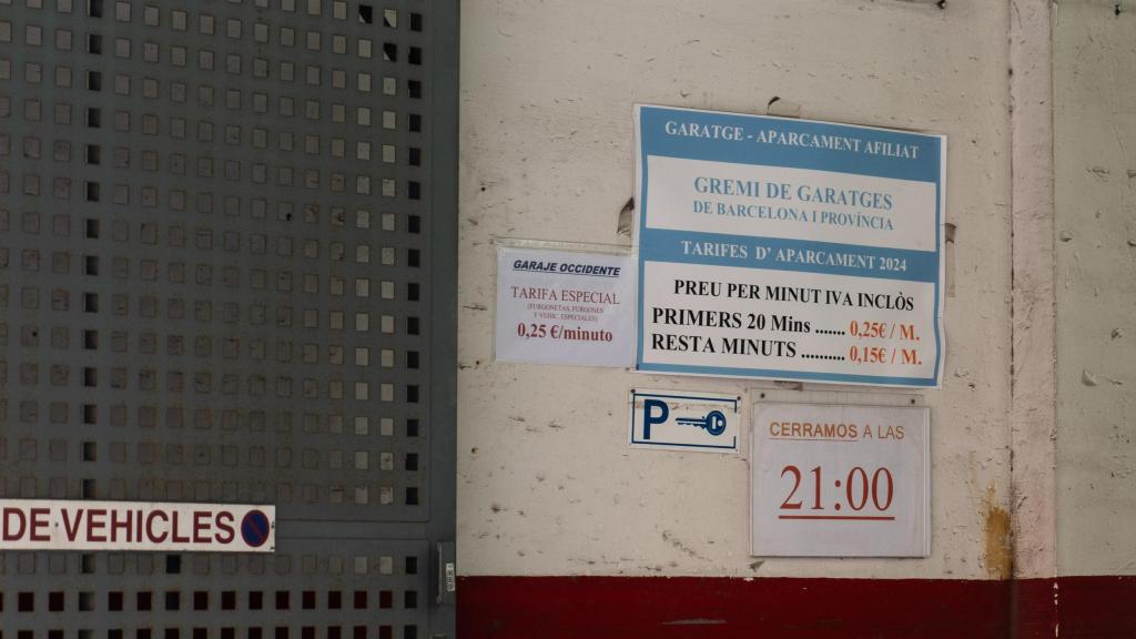 Tarifes del Garaig Occident del carrer Calvet, un dels més cars de Barcelona