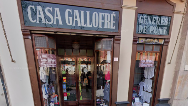 Fachada de Casa Gallofré en Barcelona