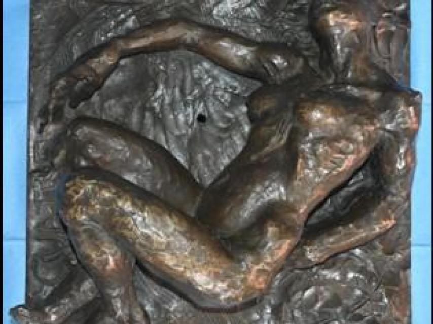 Escultura de bronze obra de Javier Martín, robada al 2022 d'una galeria d'art de Barcelona