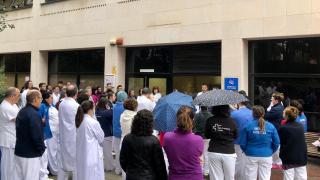 Asamblea de los TSS en el Hospital Germans Trias i Pujol