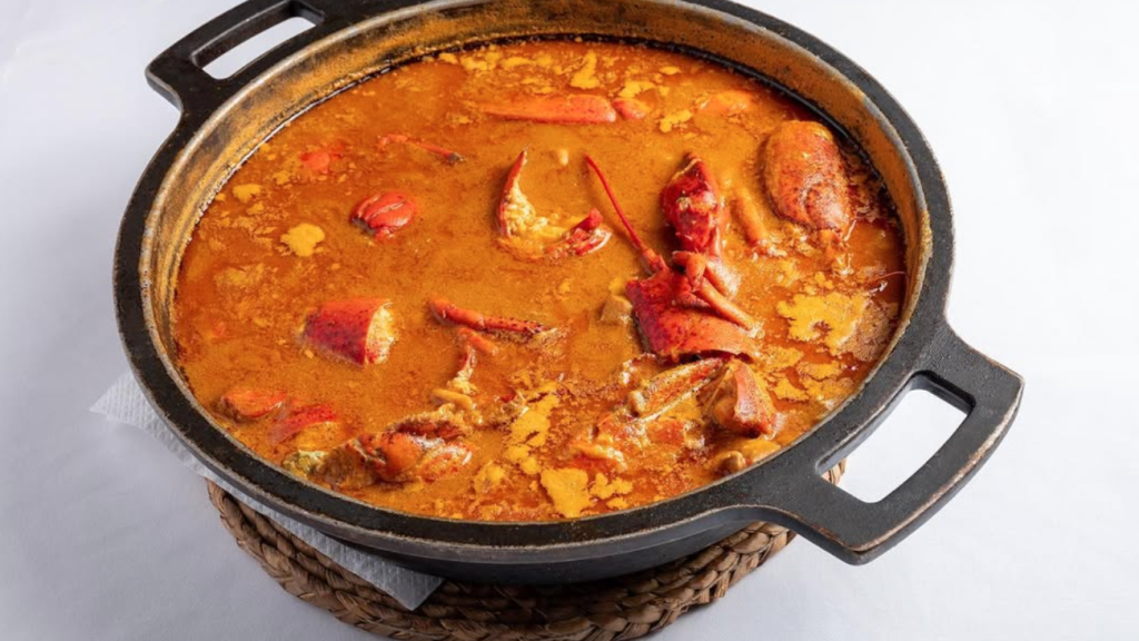 Arroz caldoso con bogavante del Nou Urbisol
