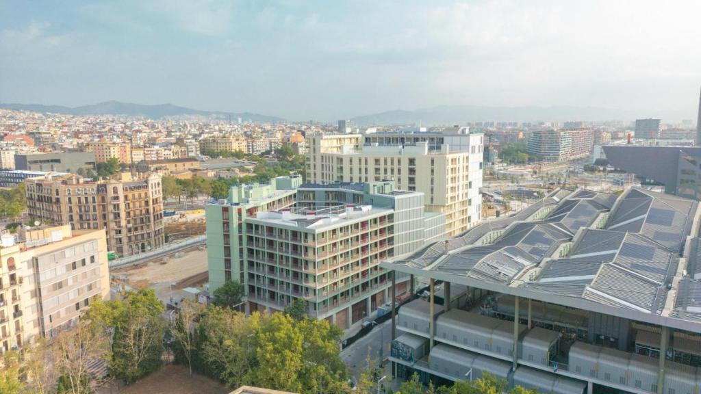 Render de les vivendes protegides a la Illa Glòries