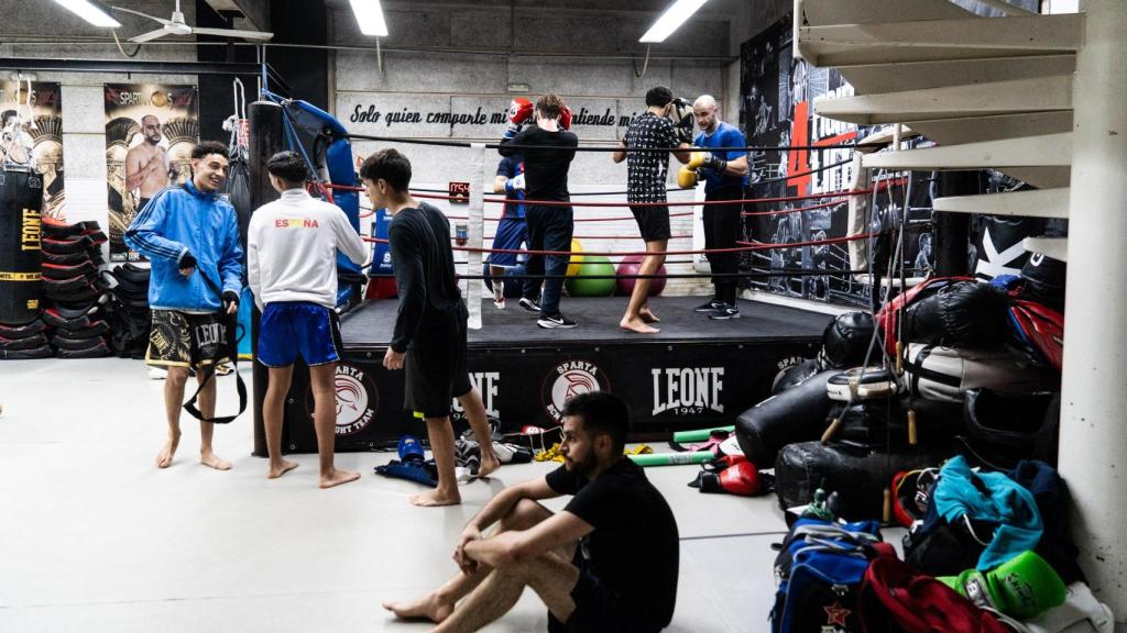 Entrenament en el Sparta Bcn Fight Team
