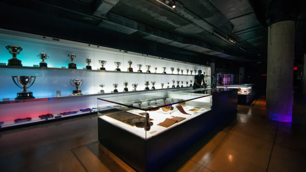 Trofeos en el Museo del Barça