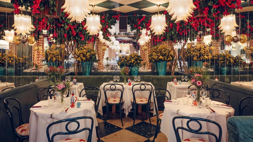 Interior del restaurante Villa Capri del grupo Big Mamma en Madrid