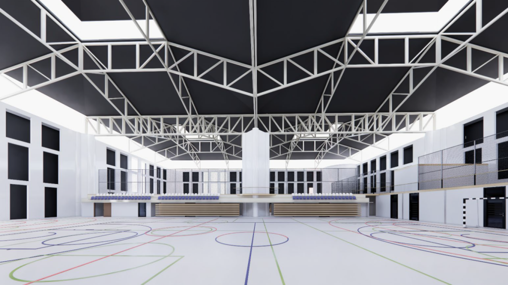 Render del futuro polideportivo de Poble-sec