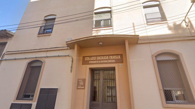Fachada del colegio Sagrada Familia de Cornellà de Llobregat