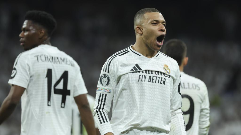 El grito de Kylian Mbappé tras marcar dos goles al City de Pep en media hora