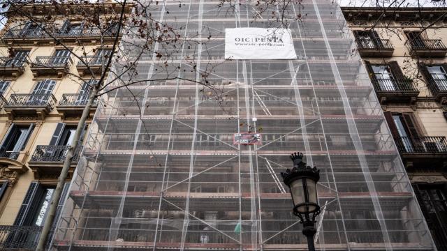 El edificio de la residencia Tàber de Barcelona
