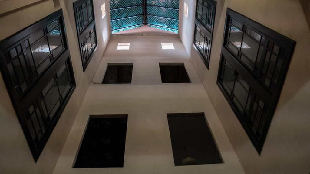 Interior del edificio de la Residencia Tàber