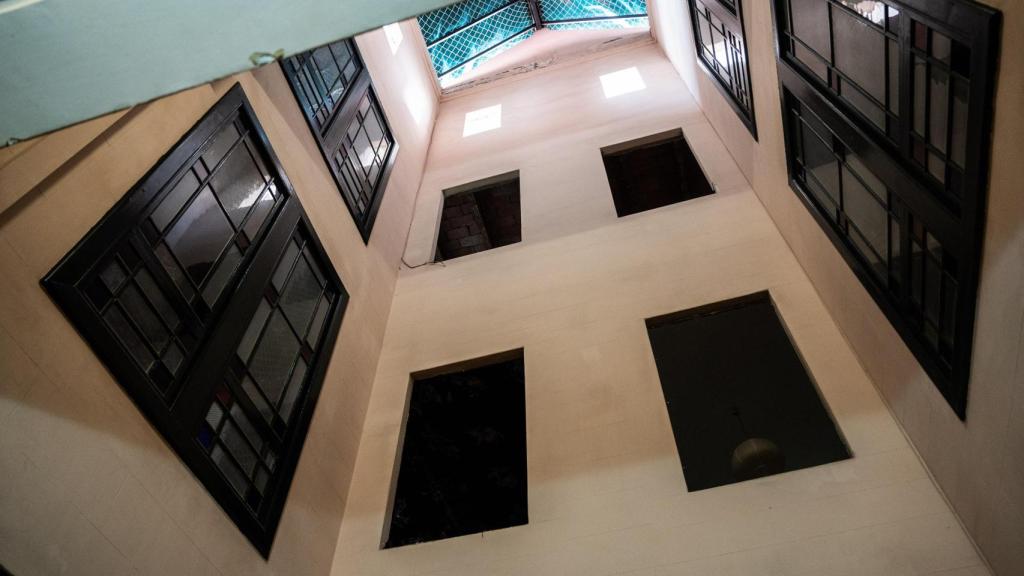 Interior del edificio de la Residencia Tàber de Barcelona