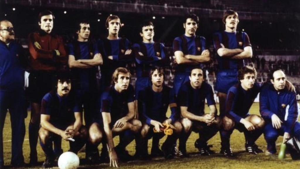 Once titular del Barça en la final de Copa de 1978
