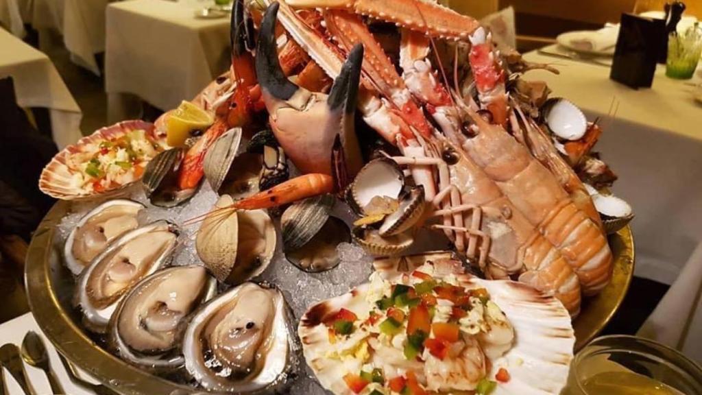 Entrante del restaurante Botafumeiro, uno de los preferidos por el presidente del Barça, Joan Laporta