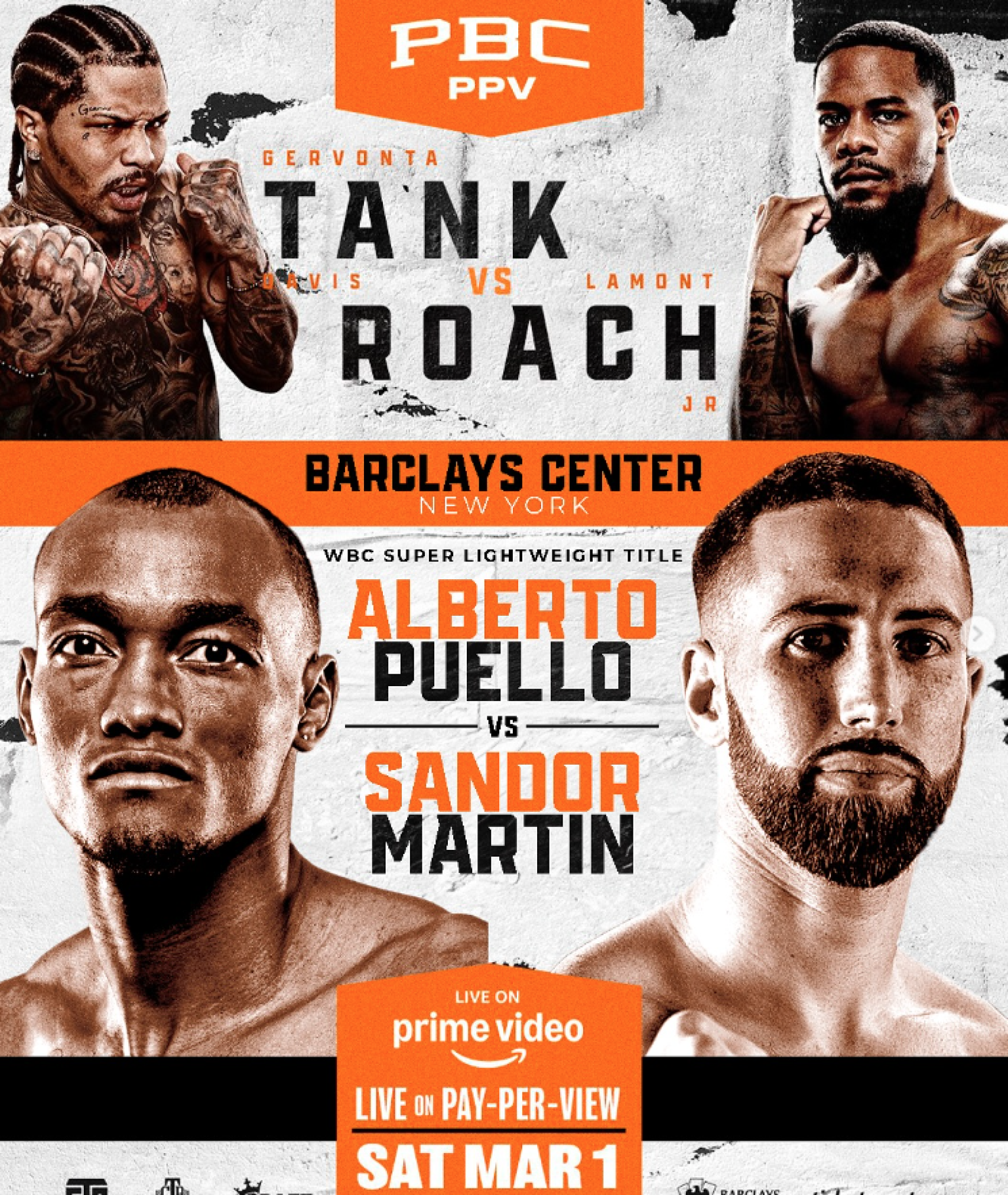 Cartell de la lluita en la qual Sandor lluitarà pel títol mundial