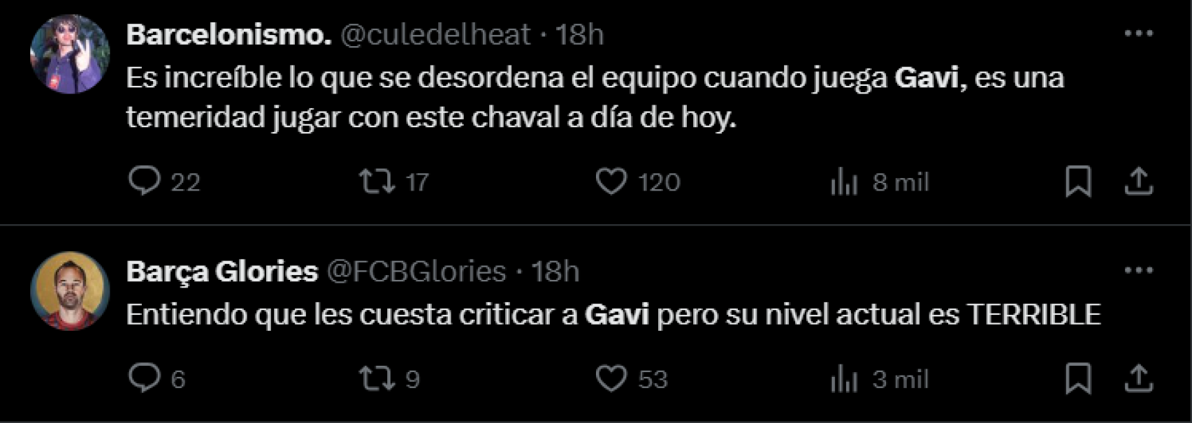 La afición del Barça se ceba con Gavi (3)