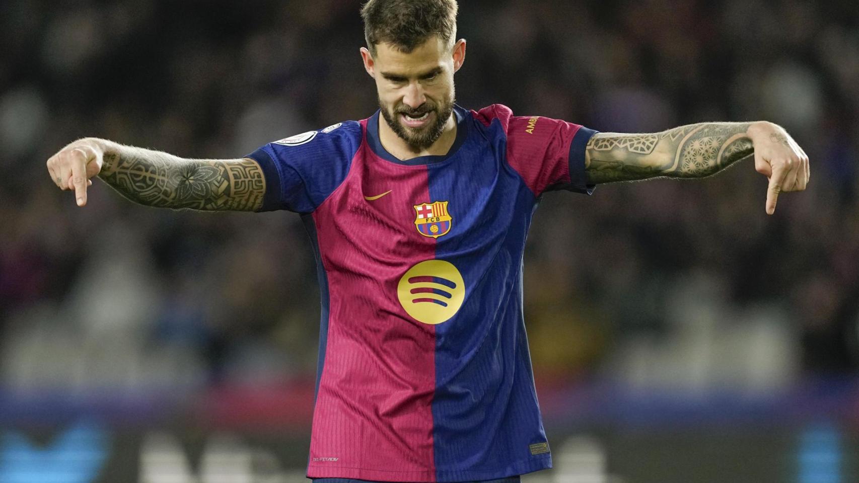 Iñigo Martínez celebra su gol al Atlético