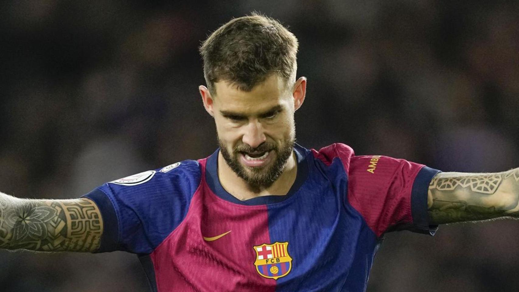 Iñigo Martínez celebra su gol al Atlético