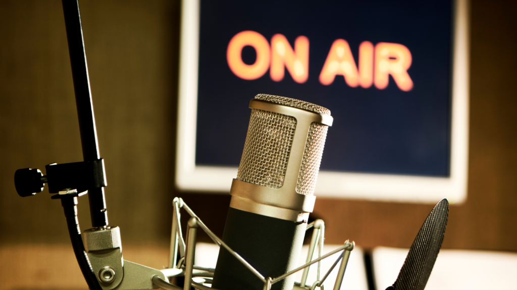 Micro en un estudio de grabación