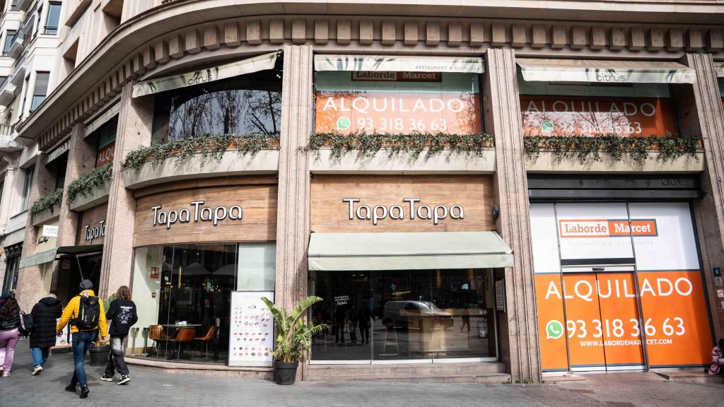 El restaurant Tapa Tapa de passeig de Gràcia al costat del local que abans ocupava Citrus
