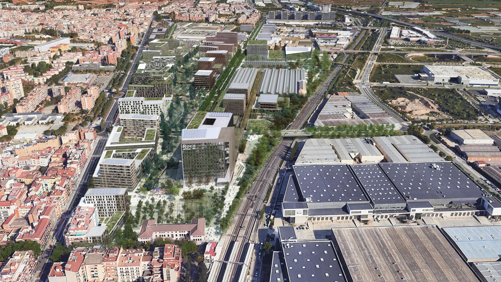 Una imagen de Viladecans desde el aire