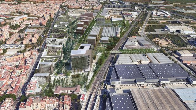 Una imagen de Viladecans desde el aire