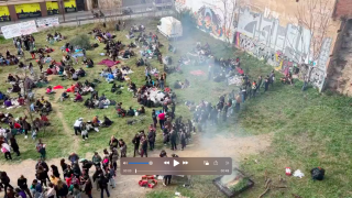 VÍDEO: Celebran una macrocalçotada en un asentamiento de Vallcarca