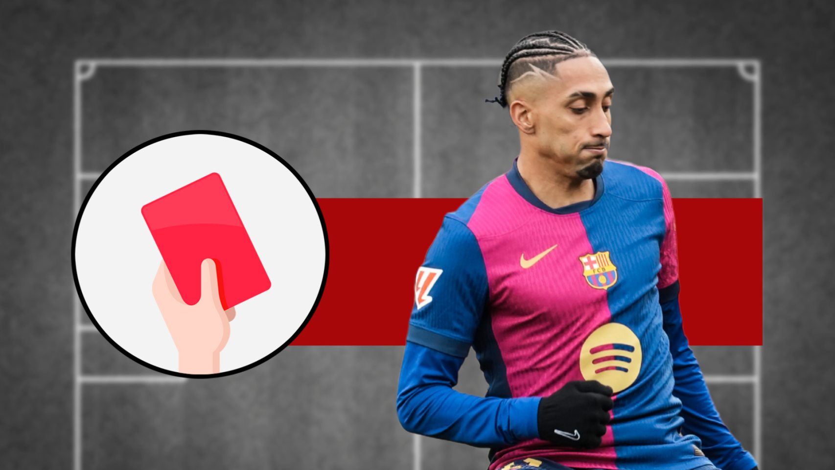 Tarjeta roja: Raphinha