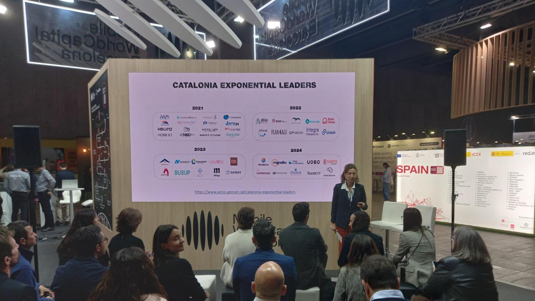 Imagen de la presentación de las empresas más disruptivas de Cataluña
