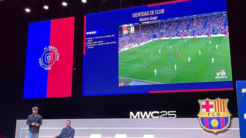 Explicación del modelo de juego del Barça en el Mobile World Congress