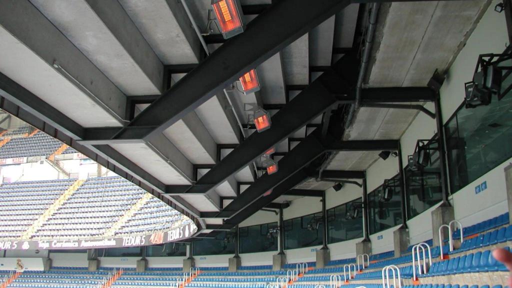 Calefacción en el Bernabéu