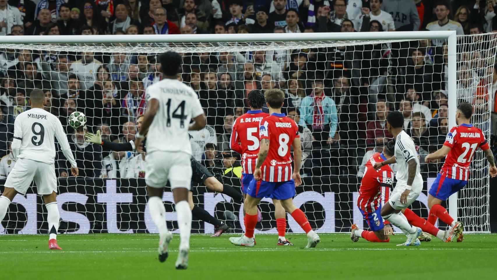 El disparo de Rodrygo Goes en la victoria del Real Madrid contra el Atlético de Madrid