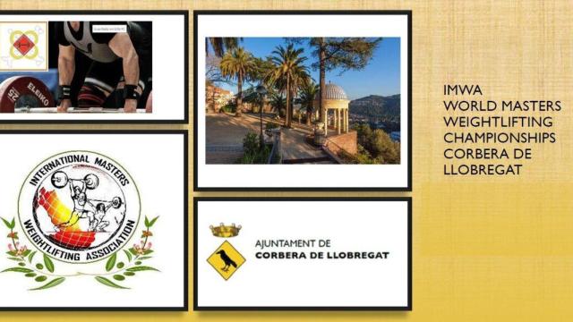 Cartel del mundial de halterofilia en Corbera de Llobregat