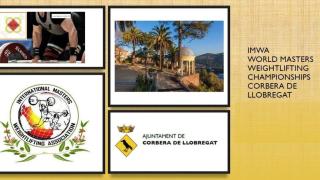 Cartel del mundial de halterofilia en Corbera de Llobregat