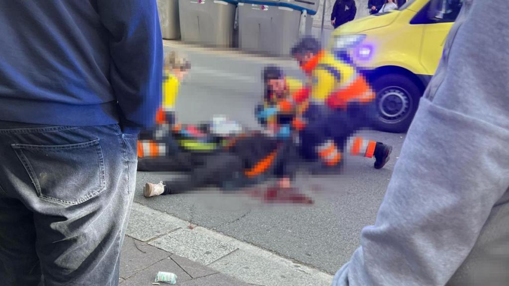 Víctima del apuñalamiento que ha tenido lugar esta tarde en Barcelona