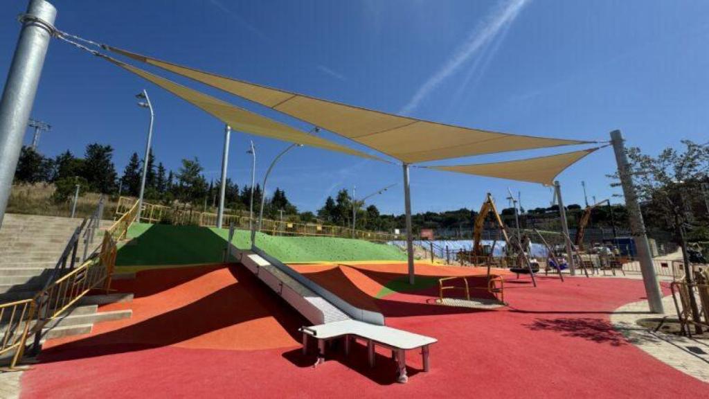 Área infantil del nuevo parque de Can Clos