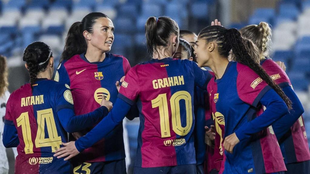 La alegría del Barça Femenino tras golear al Real Madrid en la Copa de la Reina