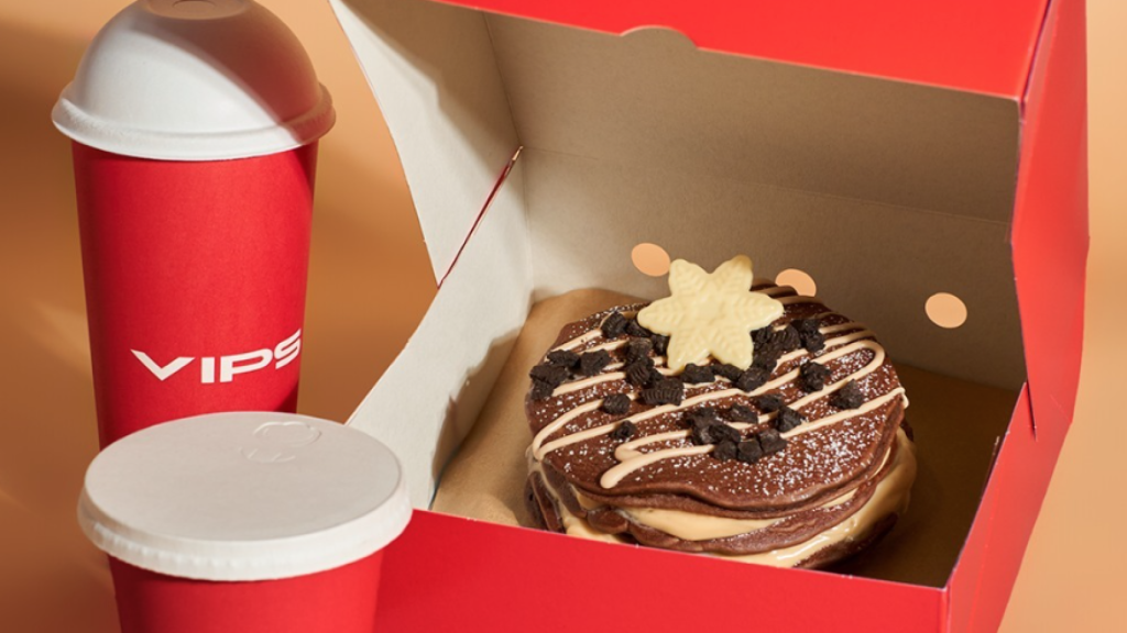Dulces y cafés de VIPS