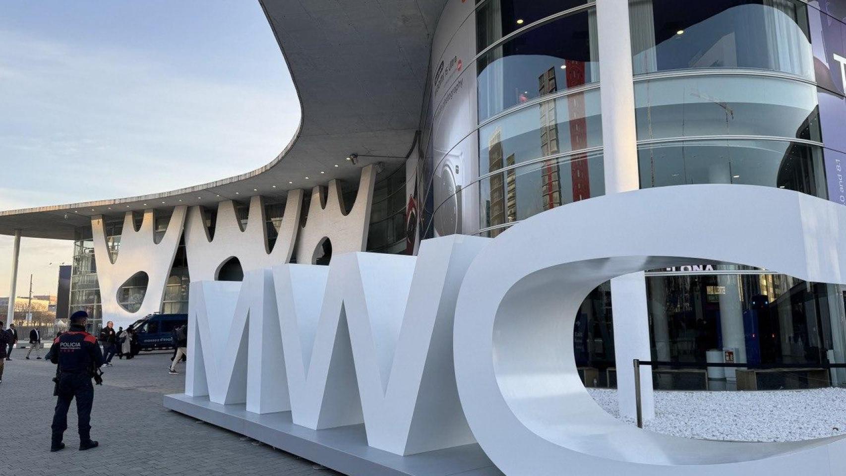 Cartel del MWC en una imagen de archivo
