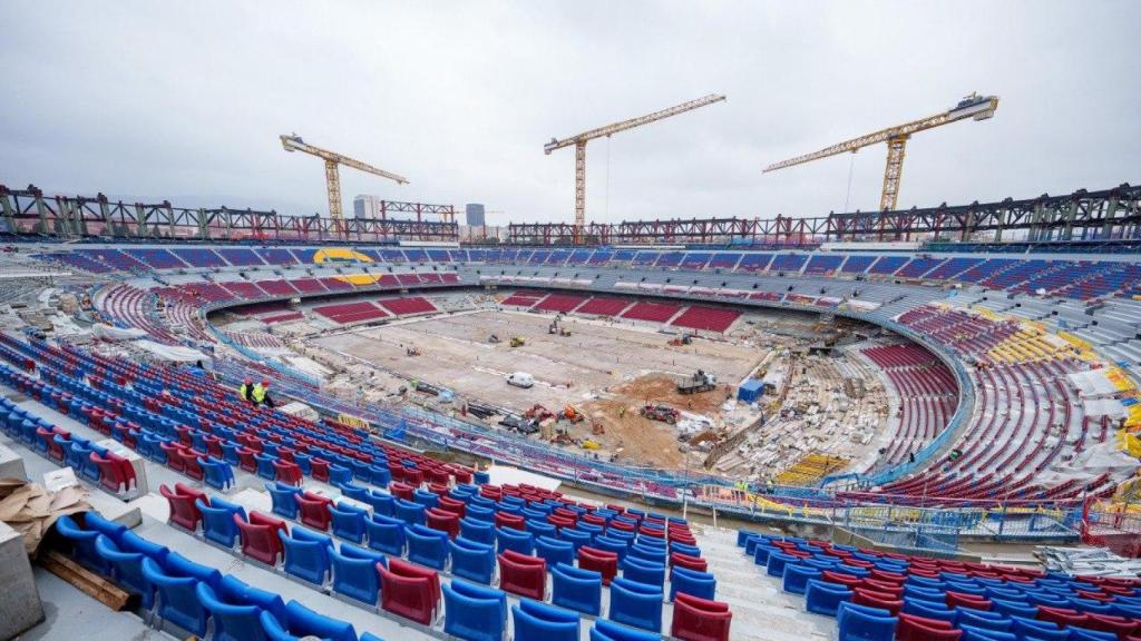 Avance insuficiente en las obras del Camp Nou: fotogalería a tres meses del clásico