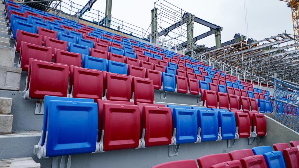 Así se ven las butacas del nuevo Camp Nou durante las obras