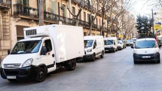 Carga y descarga en Consell de Cent