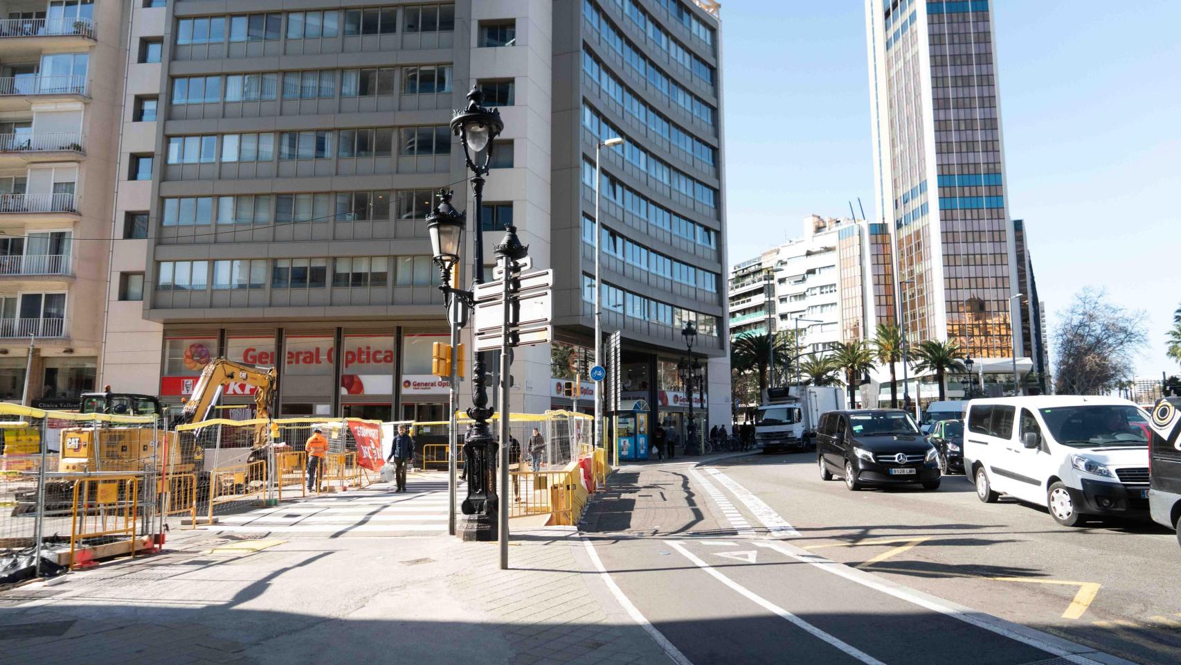 Obras en Compte d’Urgell por los trabajos de construcción de la estación de FGC