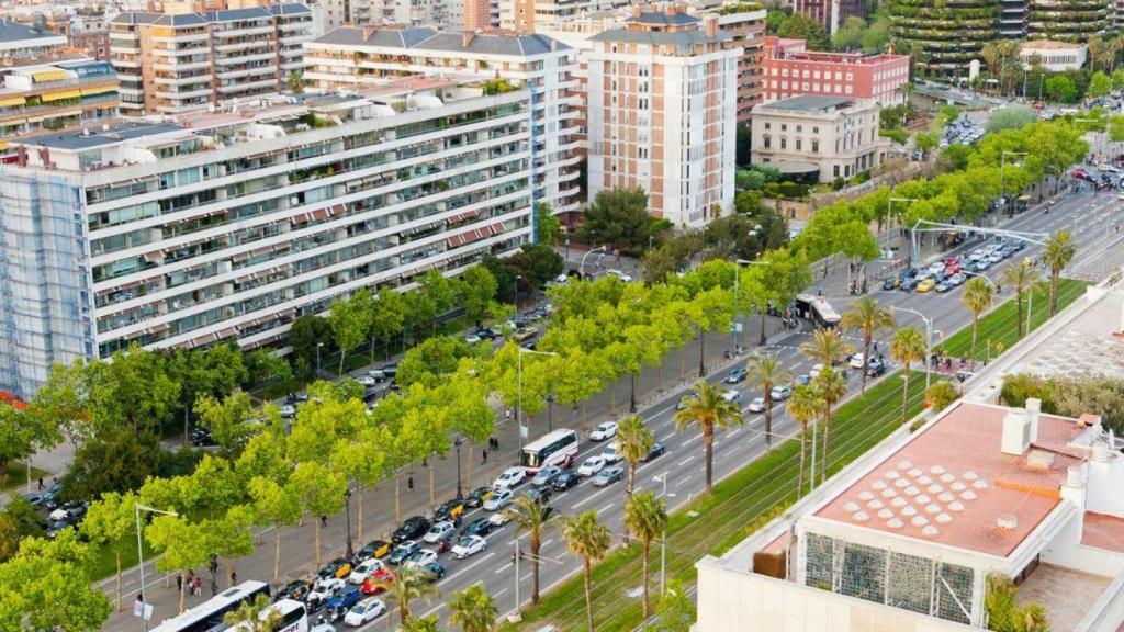 Vista panoràmica de carrer Diagonal