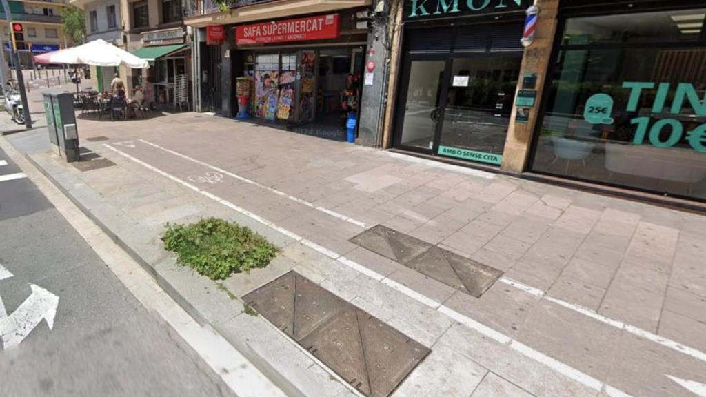 Tram del carril bici del passeig de Valldaura