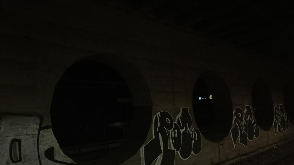 La estación de El Clot de Rodalies a oscuras