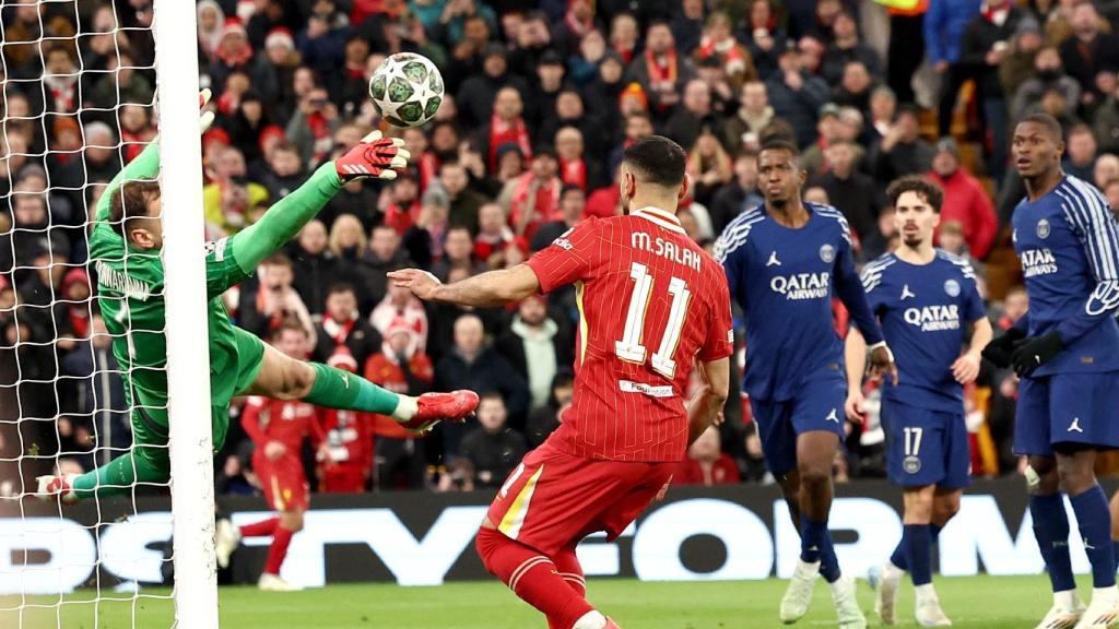 La espectacular atajada de Donnarumma ante el Liverpool
