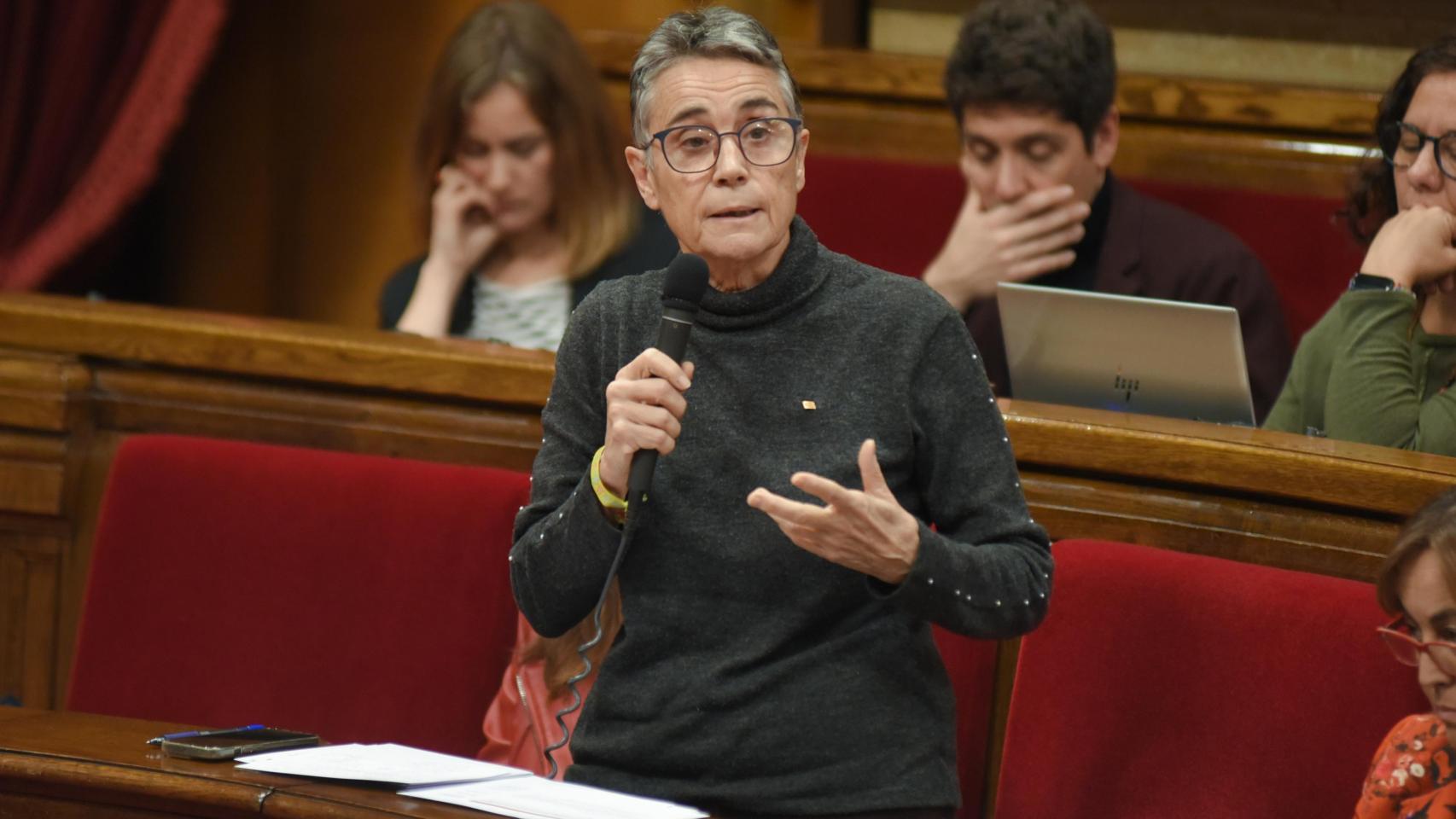 Olga Pané, consejera catalana de Salud, en el Parlament