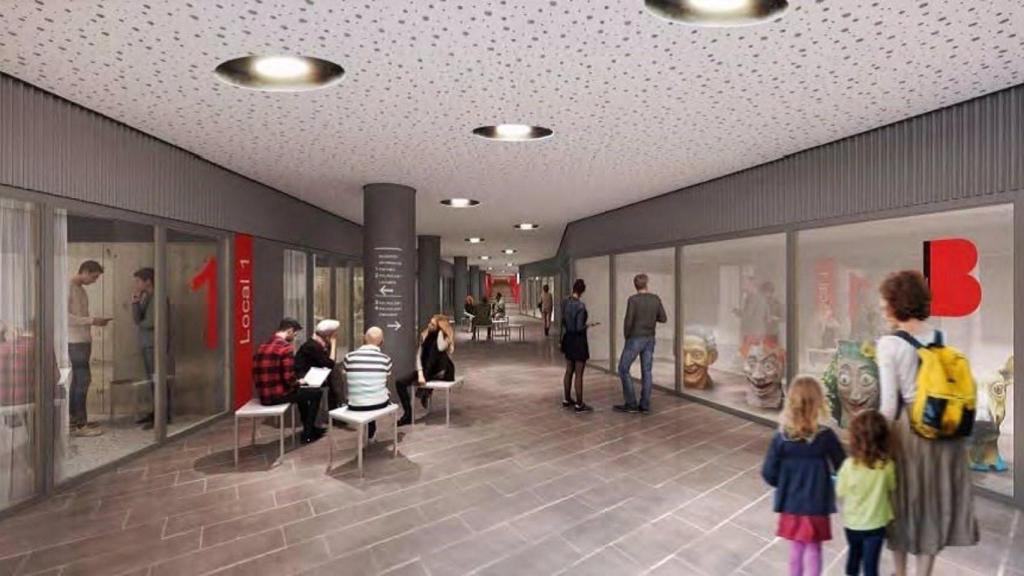 Pasillo de Trinitat Vella con el Pla de Barris