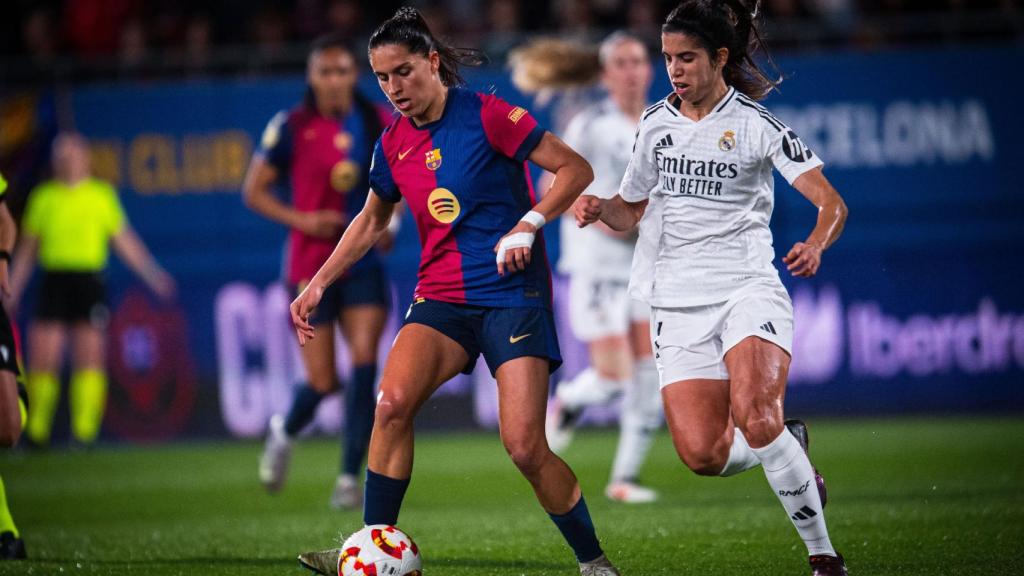 Kika Nazareth, durante el partido del Barça contra el Real Madrid