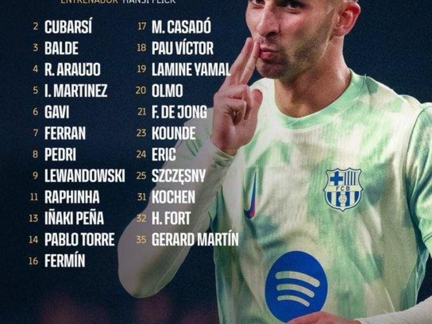 Convocatoria de Flick para el Atlético-Barça